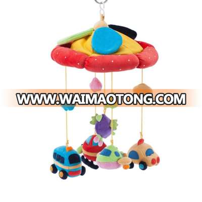 Alibaba hot China wholesale plush animal toy hanging on baby crib musical mobile